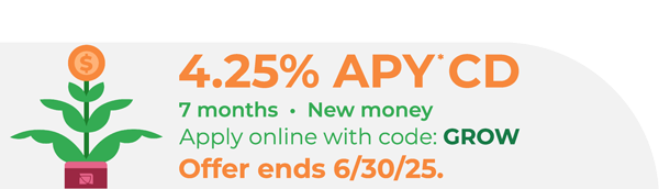 4.25% APY CD